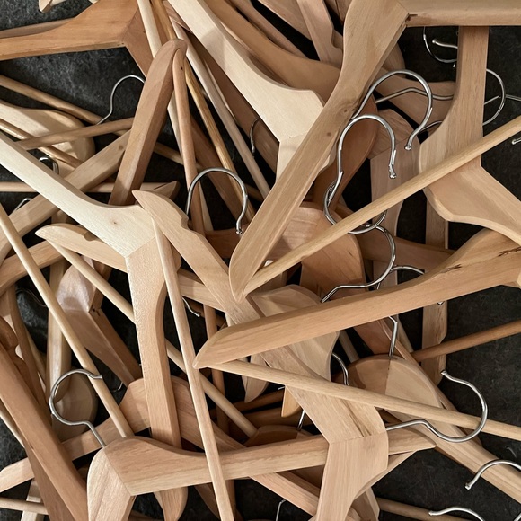 Wooden Hangers [12-pack] - Picture 2 of 2